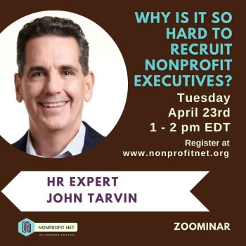 Why is it so Hard to Recruit Nonprofit Executives? @ Zoom